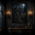The Grounds of Crimson Estate — Gothic Fine Art Poster