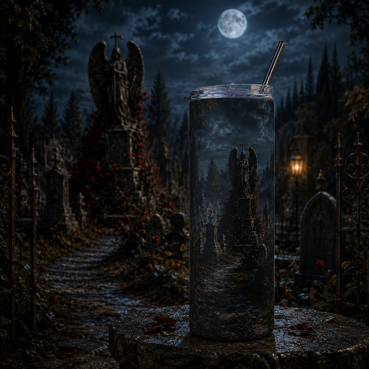 The Grounds of Crimson Estate — 20 oz Gothic Tumbler