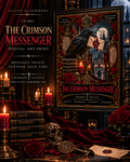 The Crimson Messenger — Gothic Raven Digital Art Print | Crimson Estate