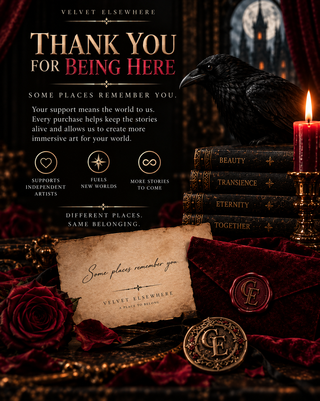 The Angel of Death | Crimson Estate Digital Art Print